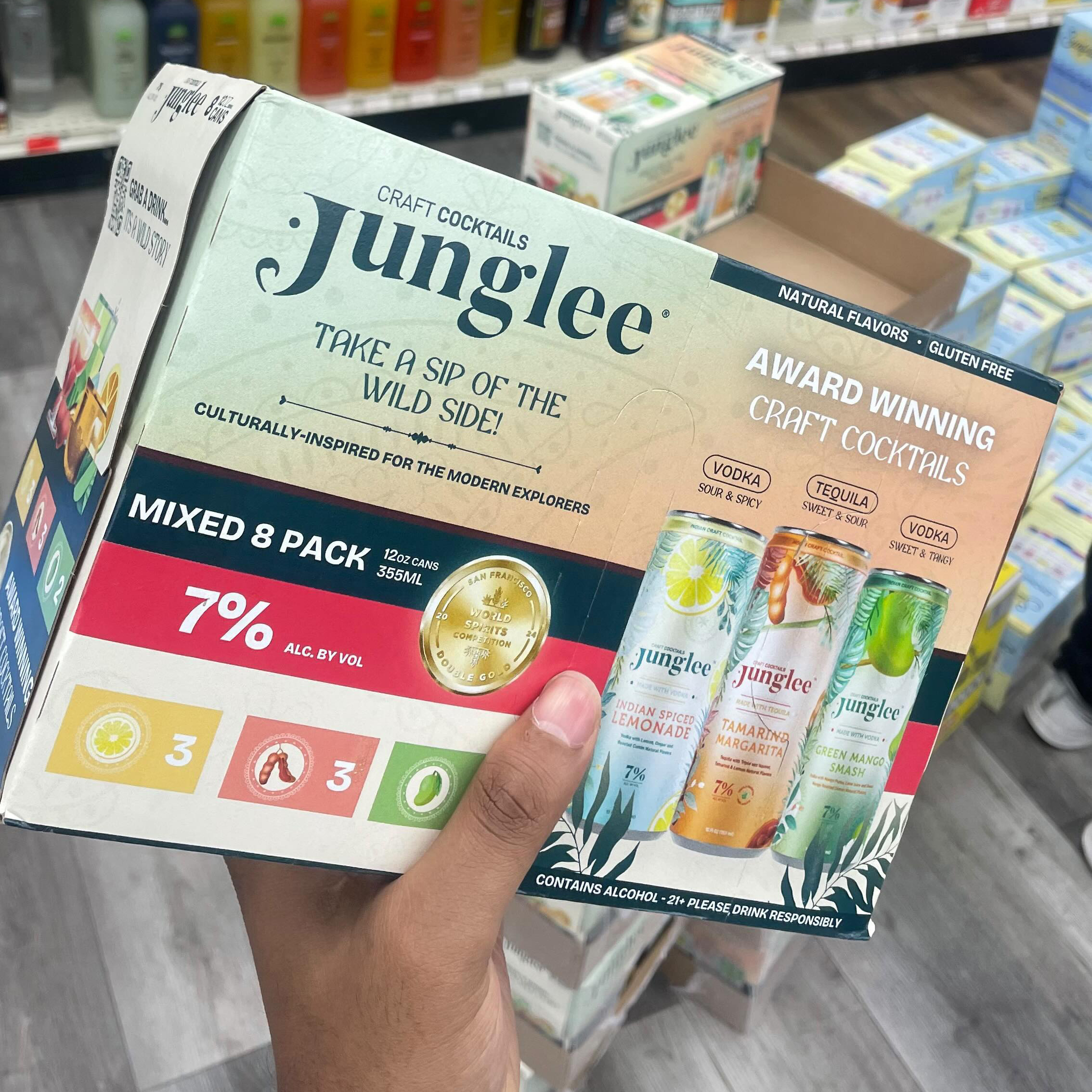 Junglee Mixed 8-Pack on the shelf